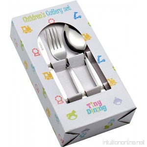 Tiny Dining 36 Piece Kids Infants Childrens Junior Cutlery Set (12 Small Table Knives 12 Small Table Forks 12 Small Dessert Spoons) - Ideal for home school or lunchboxes - B002VFRF6Y